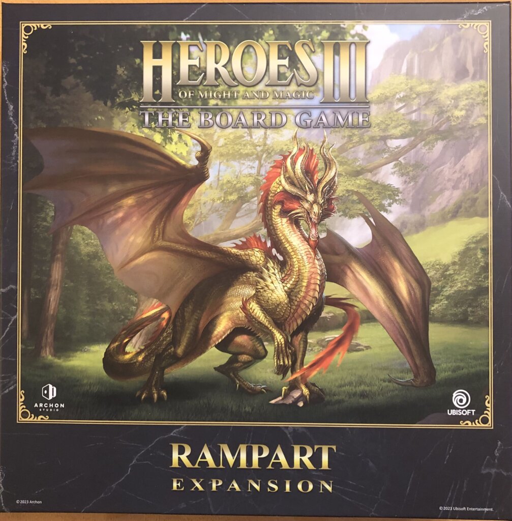 Heroes of Might and Magic III: The Board Game – Rampart Expansion board game cover