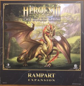 Heroes of Might and Magic III: The Board Game – Rampart Expansion board game cover