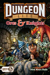 Dungeon Lite: Orcs and Knights board game cover