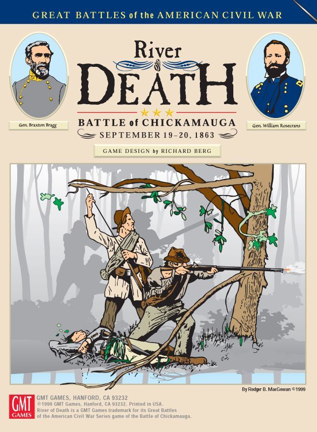 River of Death: Battle of Chickamauga, September 19-20, 1863 board game cover