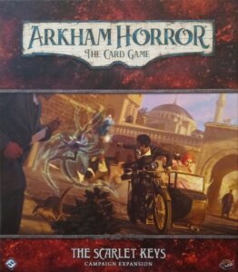 Arkham Horror: The Card Game – The Scarlet Keys: Campaign Expansion board game cover