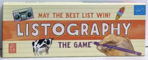 Listography: The Game board game cover