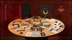 Veiled Fate: Tribunal board game cover