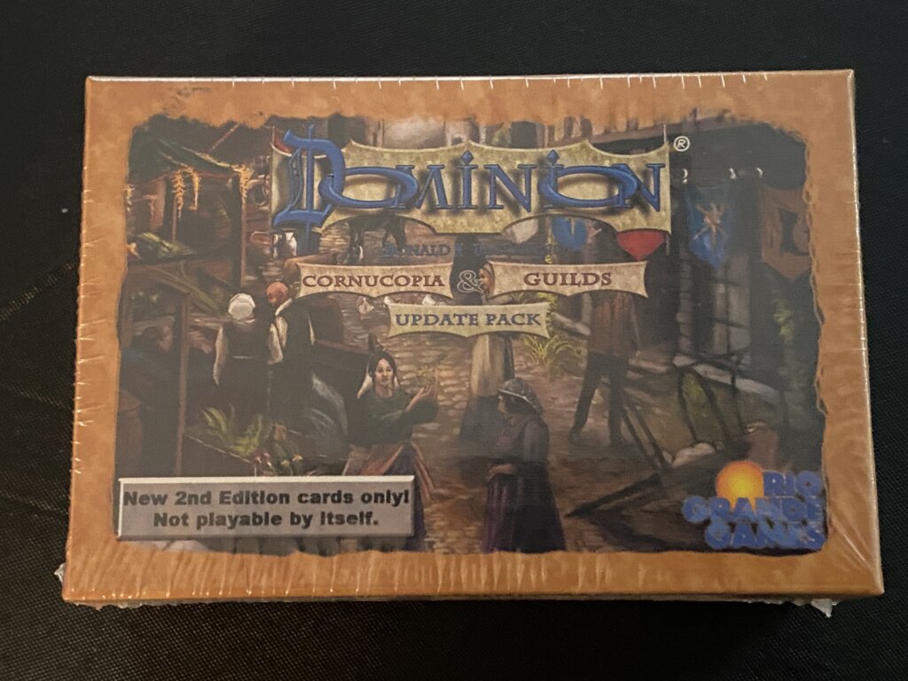 Dominion: Cornucopia & Guilds – Update Pack board game cover