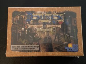Dominion: Cornucopia & Guilds – Update Pack board game cover
