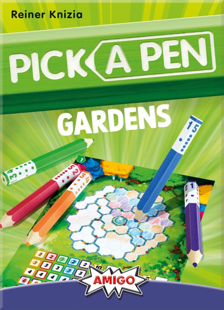 Pick a Pen: Gardens board game cover