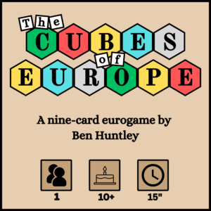 The Cubes of Europe board game cover