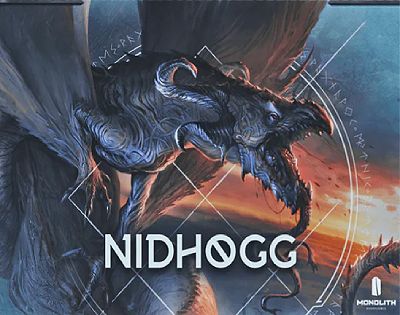 Mythic Battles: Ragnarök – Nidhogg board game cover