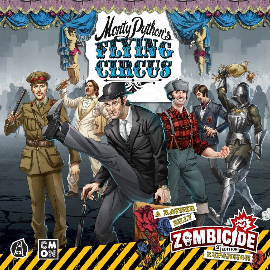 Zombicide: 2nd Edition – Monty Python’s Flying Circus: A Rather Silly Expansion board game cover
