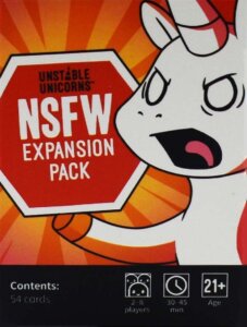 Unstable Unicorns: NSFW Pack board game cover