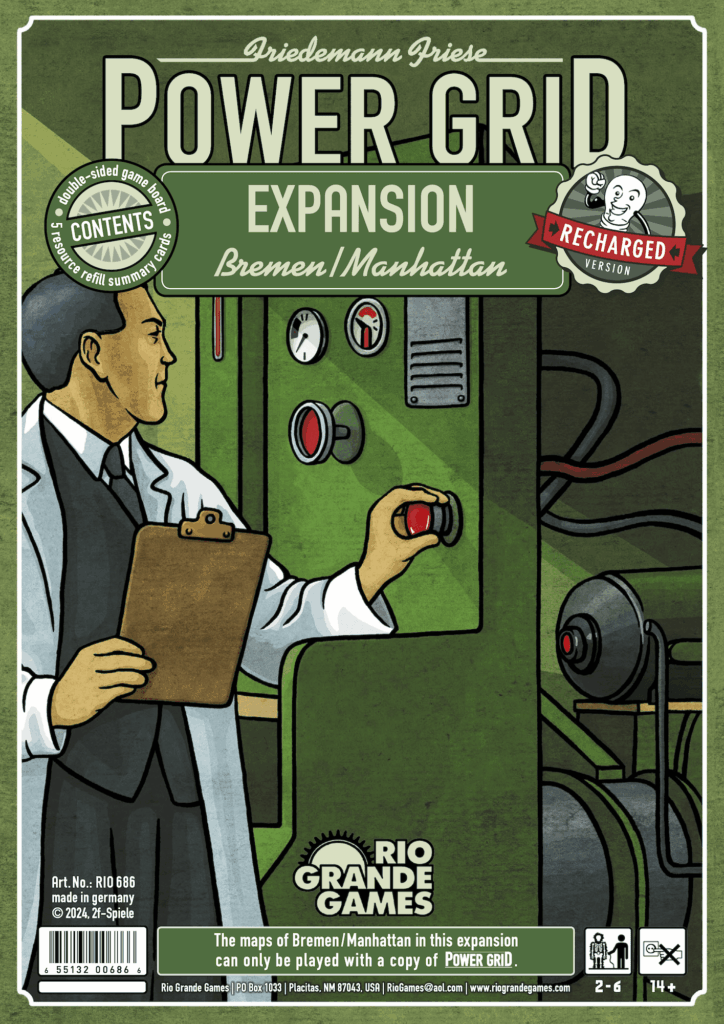 Power Grid: Bremen/Manhattan board game cover