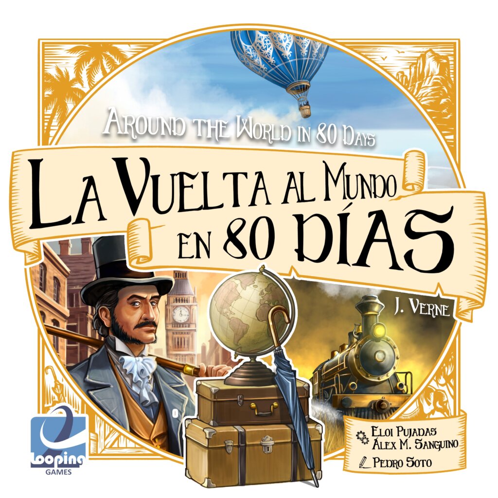 Around the World in 80 Days board game cover