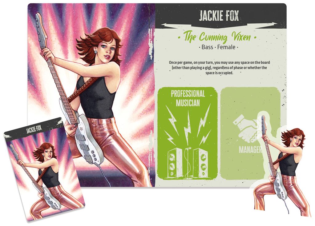 Rock Hard: 1977 – Jackie Fox Promo Character board game cover
