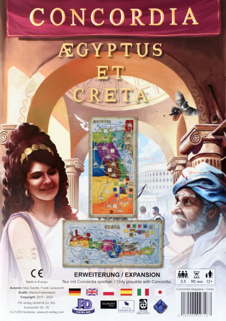Concordia: Aegyptus / Creta board game cover