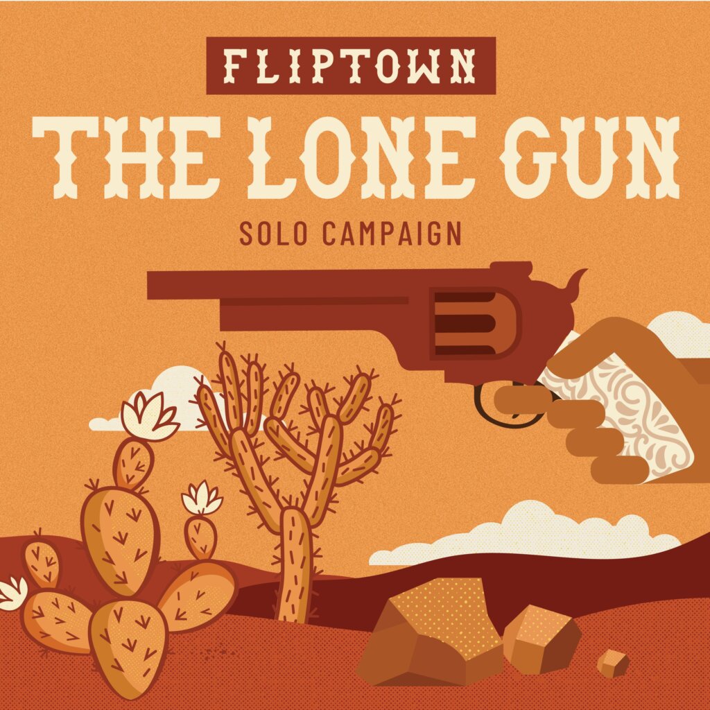 Fliptown: The Lone Gun board game cover