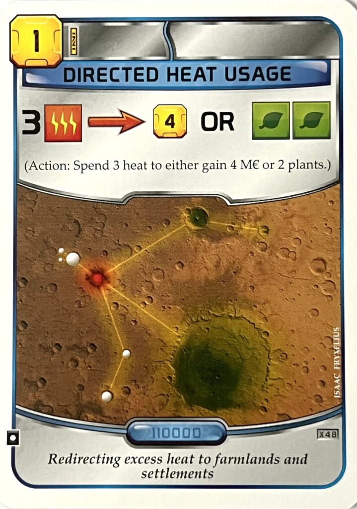 Terraforming Mars: Directed Heat Usage Promo Card board game cover