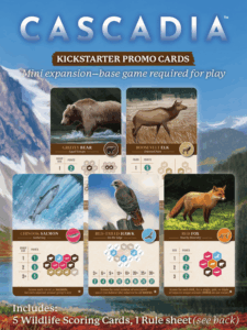 Cascadia: Kickstarter Promo Cards board game cover