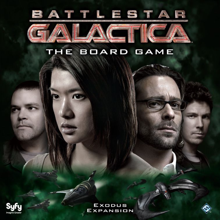 Battlestar Galactica: The Board Game – Exodus Expansion board game cover
