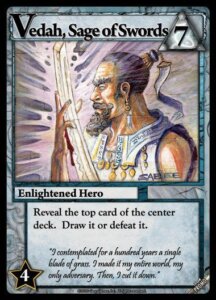 Ascension: Chronicle of the Godslayer – Vedah, Sage of Swords Promo board game cover