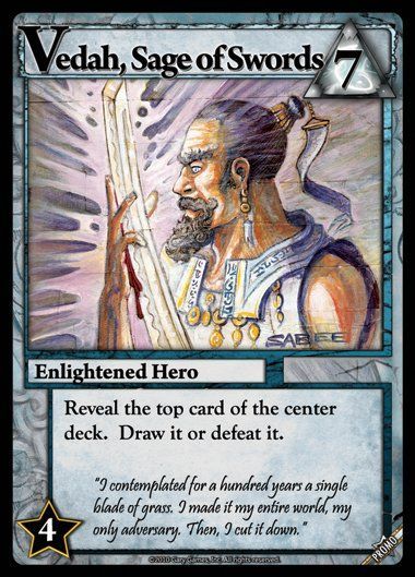 Ascension: Chronicle of the Godslayer – Vedah, Sage of Swords Promo board game cover