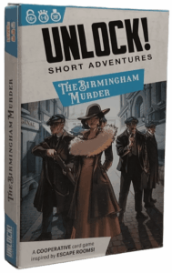 Unlock!: Short Adventures – The Birmingham Murder board game cover