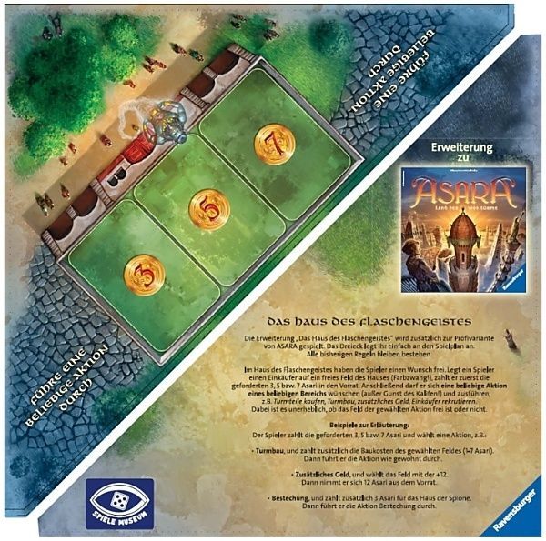 Asara: Das Haus des Flaschengeistes board game cover