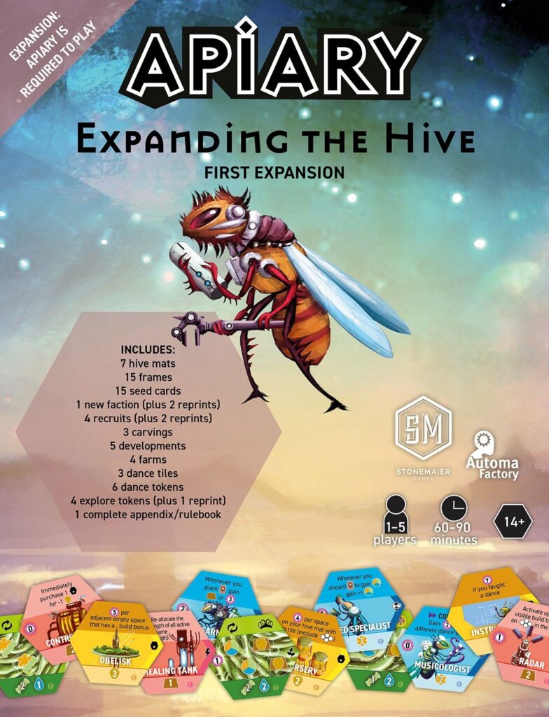 Apiary: Expanding the Hive board game cover
