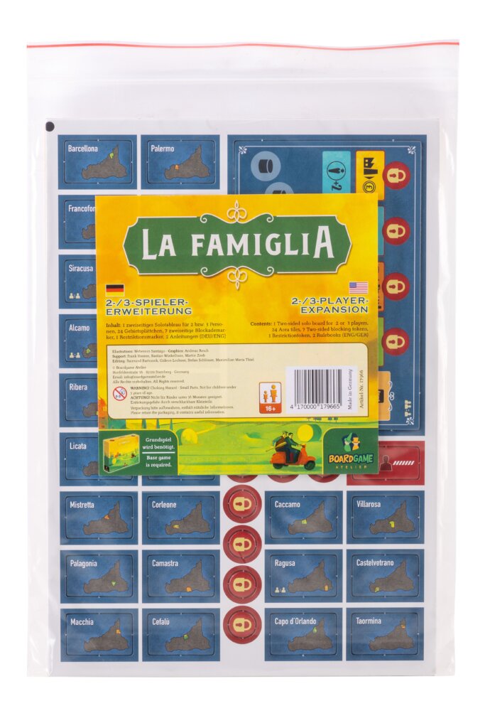 La Famiglia: Expansion for 2 and 3 Players board game cover