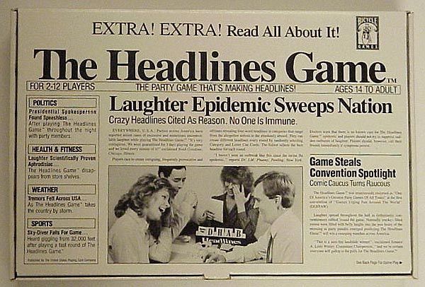 The Headlines Game board game cover