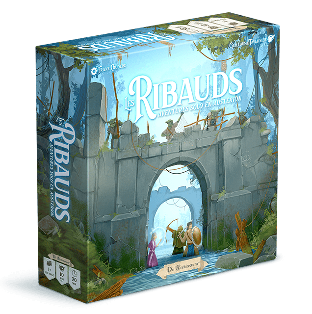 Les Ribauds: Aventures solo en Austerion board game cover