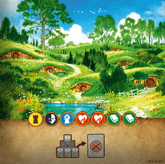 The Lord of the Rings: Duel for Middle-earth – The Shire Promo Tile board game cover