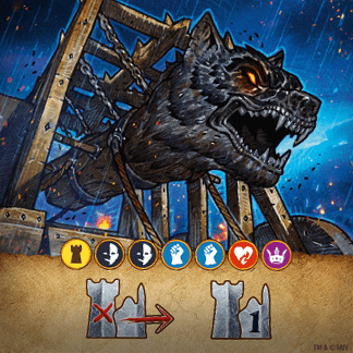 The Lord of the Rings: Duel for Middle-earth – Grond Promo Tile board game cover