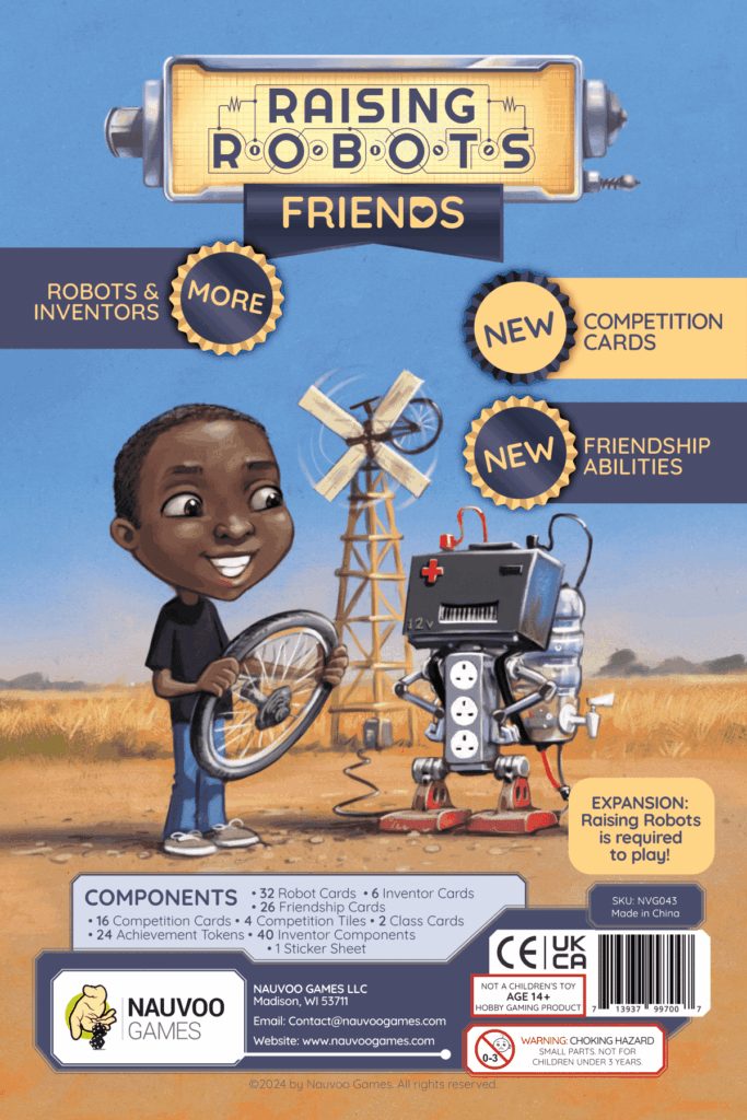 Raising Robots: Friends board game cover