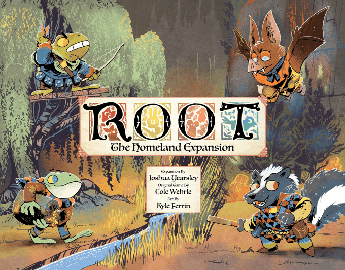 Root: The Homeland Expansion board game cover