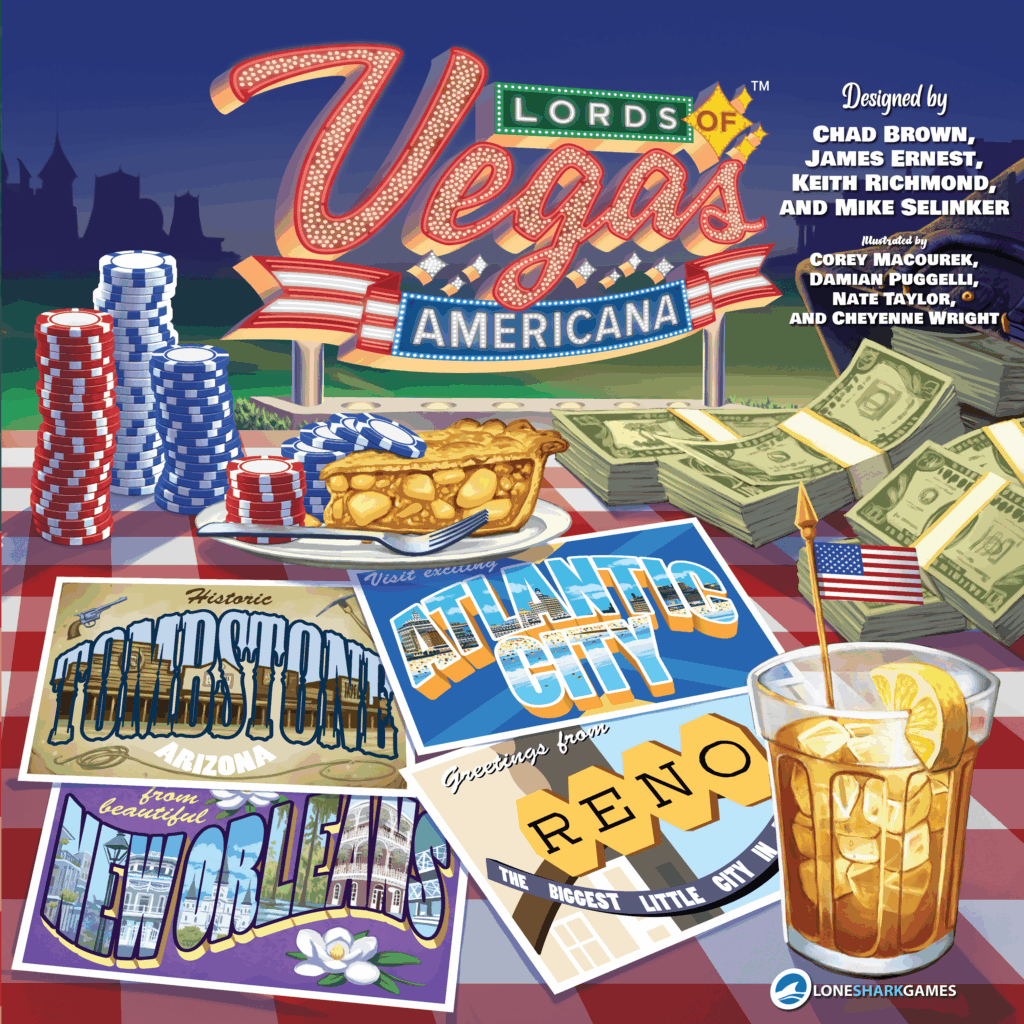 Lords of Vegas: Americana board game cover