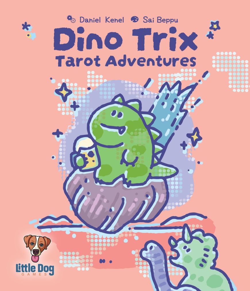 Dino Trix: Tarot Adventures board game cover
