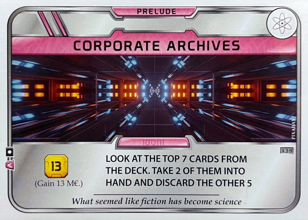 Terraforming Mars: Corporate Archives Promo Card board game cover
