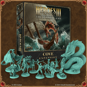 Heroes of Might and Magic III: The Board Game – Cove Expansion board game cover