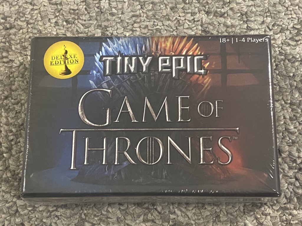 Tiny Epic Game of Thrones: Deluxe Edition board game cover
