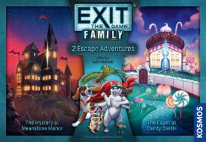 EXIT: The Game – Family: The Mystery at Meanstone Manor/The Caper at Candy Castle board game cover