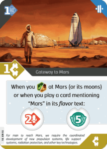 SETI: Search for Extraterrestrial Intelligence – Gateway to Mars Promo Card board game cover
