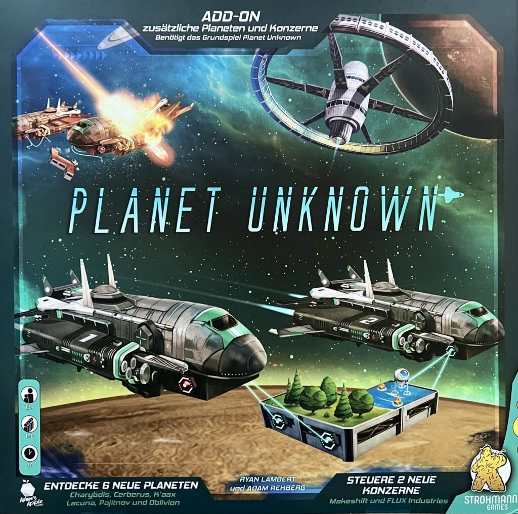 Planet Unknown: New Planets and Corporations board game cover