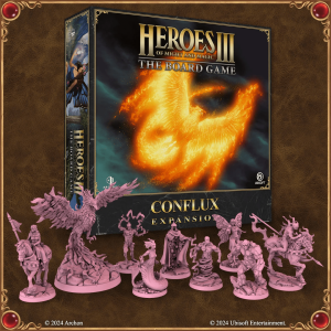 Heroes of Might and Magic III: The Board Game – Conflux Expansion board game cover