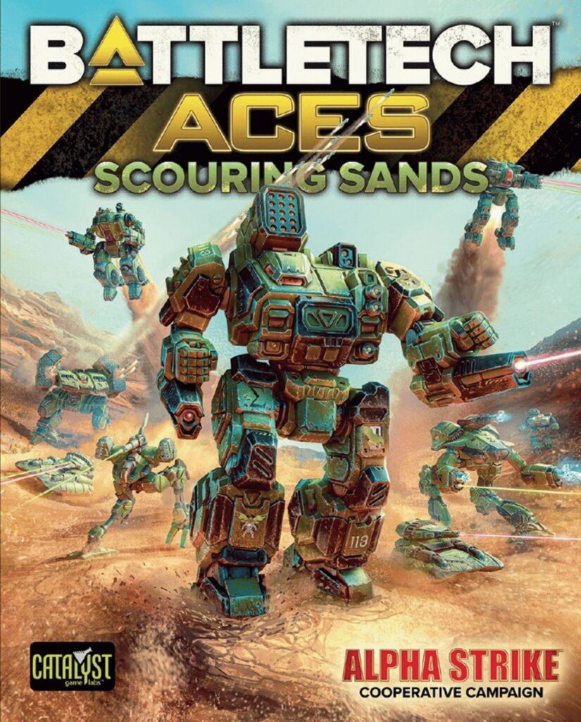 BattleTech: Aces – Scouring Sands board game cover