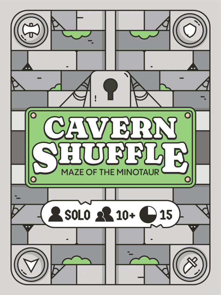 Cavern Shuffle: Maze of the Minotaur board game cover