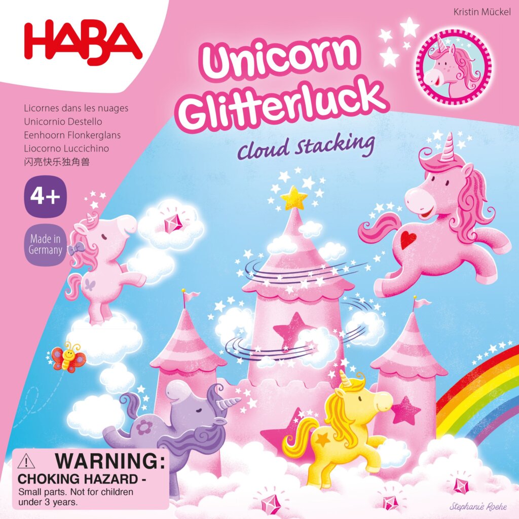 Unicorn Glitterluck: Cloud Stacking board game cover
