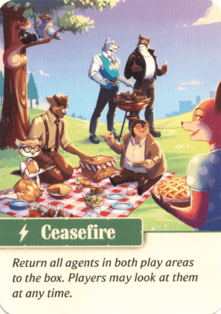 Agent Avenue: Ceasefire Promo Card board game cover