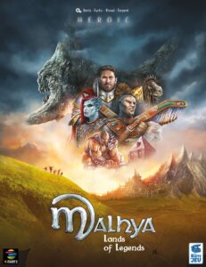 Malhya: Lands of Legends board game cover