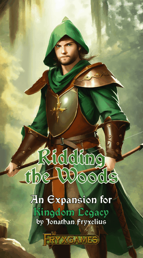 Kingdom Legacy: Ridding the Woods board game cover