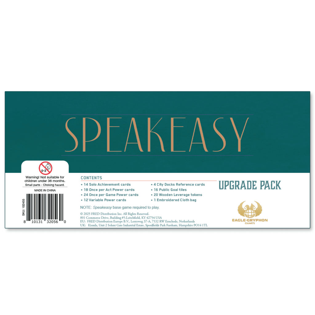 Speakeasy: Upgrade Pack board game cover